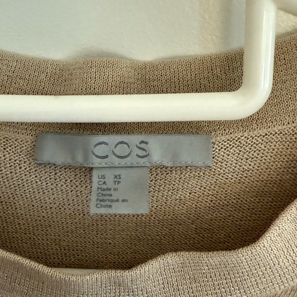 COS Beige Long Sleeve Dress - Picture 2 of 4